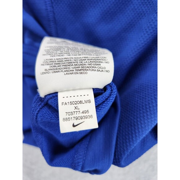 New York Giants Compression Shirt Mens Blue Nike On-Field Player Dri-Fit XL Flaw - Picture 5 of 14